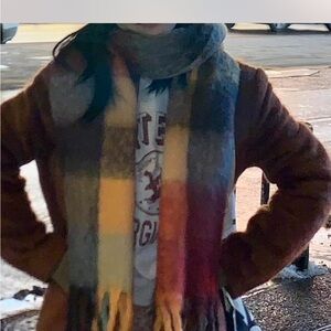 Multicolor Plaid Scarf